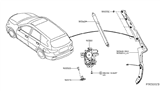 Diagram for Infiniti JX35 Tailgate Lock Actuator Motor - 90500-3JA1A