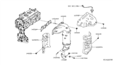 Diagram for 2014 Infiniti QX60 Exhaust Heat Shield - 16590-3KA0B