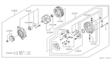 Diagram for Infiniti Q45 Alternator Case Kit - 23118-6P000