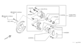Diagram for 2000 Infiniti Q45 Wheel Cylinder Repair Kit - 44120-0P625
