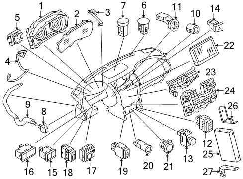 Infiniti 24820-6JB5E INSTRUMENT-COMB