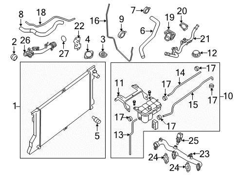 Infiniti 11062-AL51A Washer Outlet