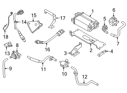 Hose-Anti Evaporation Control Diagram for 18791-6JL0A