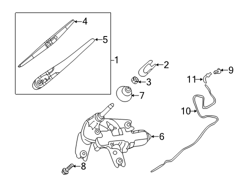 2020 Infiniti QX50 Wipers Diagram 1