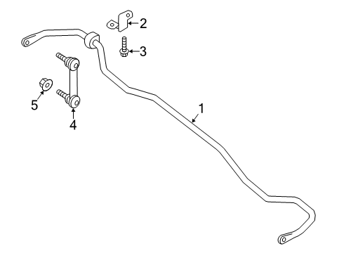 2020 Infiniti QX50 Stabilizer Bar & Components - Rear Diagram 2