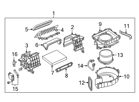 Case-Blower Diagram for 27236-1LA0C