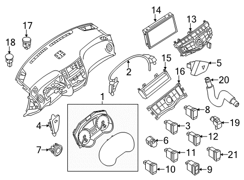 Controller Assembly-Display & It Master Diagram for 28387-6GY5D