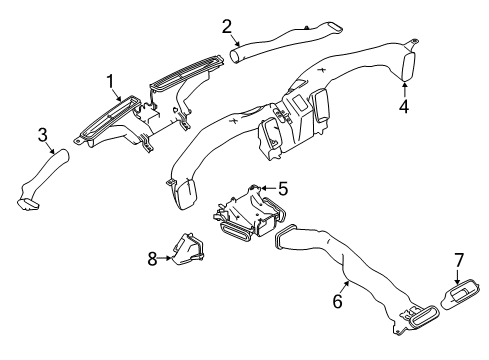 2022 Infiniti Q50 Ducts Diagram