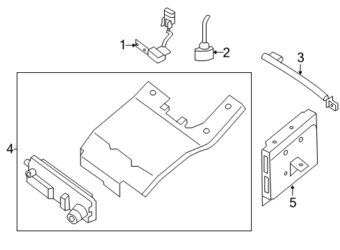 Camera Assembly-Lane Keep Diagram for 284G3-6JA4A