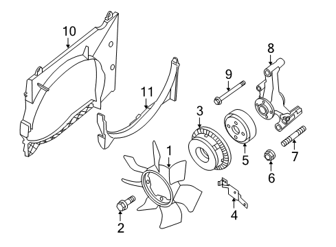 2022 Infiniti QX80 Cooling Fan Diagram