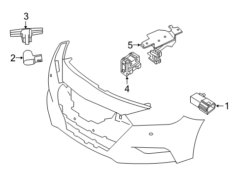 Sensor Assy Distance Diagram for 28438-4RA1D