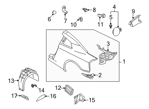 Actuator Assy-Fuel Lid Opener Diagram for 78850-4GA0A