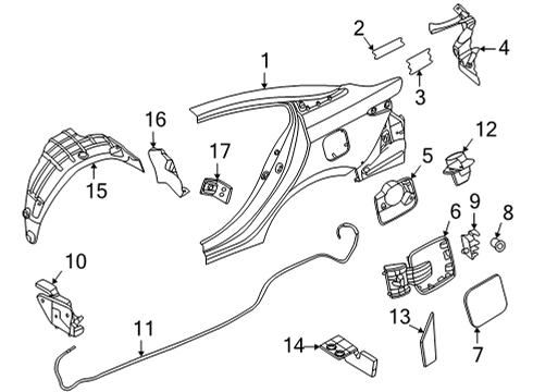 Slider Assembly Diagram for 24271-5RB1A