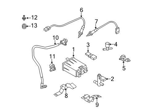 DAMPER Assembly Fuel Diagram for 22675-JA10B