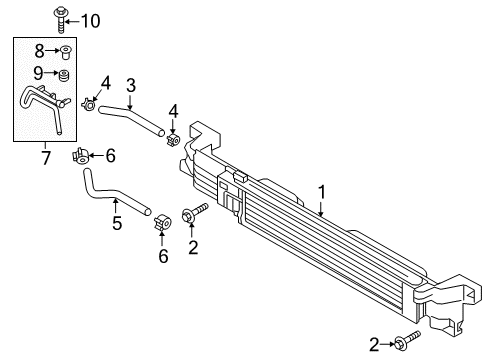 2021 Infiniti Q50 Engine Oil Cooler Diagram