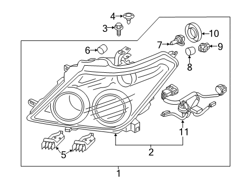 Bolt Diagram for 26393-6JE0A