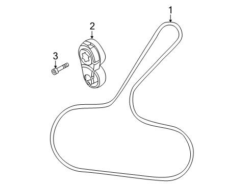 2020 Infiniti QX50 Belts & Pulleys Diagram