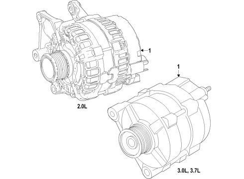 2020 Infiniti Q50 Alternator Diagram 1