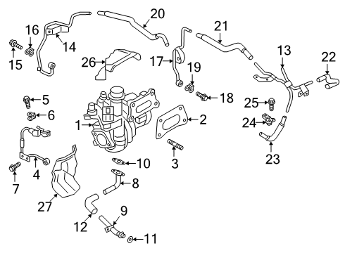 Infiniti 14499-5NA1A Tube Assy-Water Inlet,Turbocharger