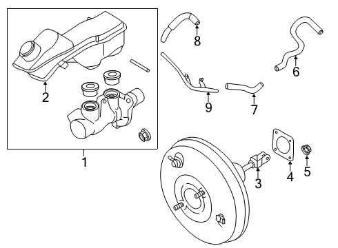 Infiniti 46091-5NA0A Tank Assy-Brake Oil Reservoir