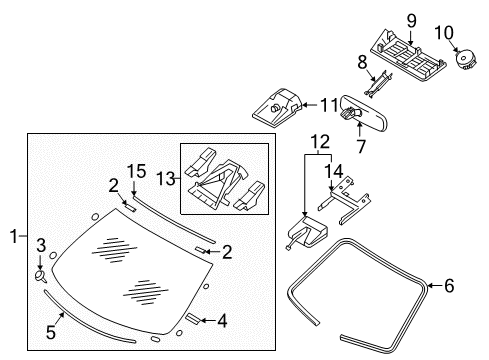 Infiniti 284G3-5CA0E Camera Assembly-Lane Keep