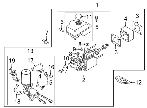 Infiniti 46010-6JE1B Cylinder Assy-Brake Master