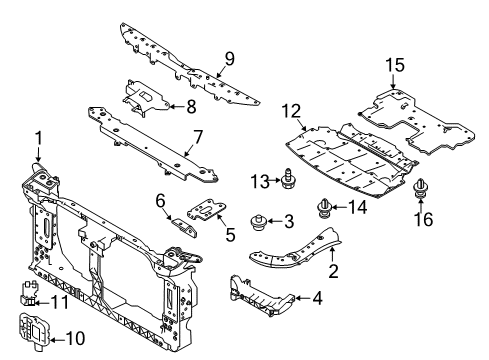 Infiniti 62094-6HH0B Spacer-Front Bumper Side