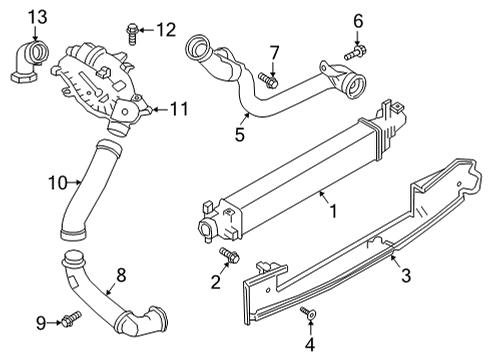 2022 Infiniti QX55 Intercooler Diagram