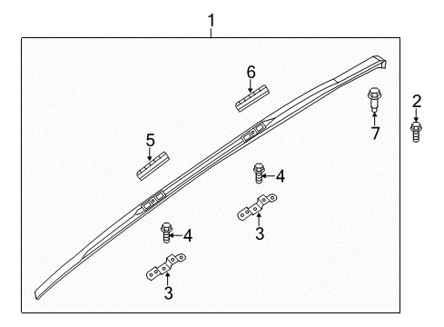 2020 Infiniti QX60 Roof Rack Diagram 2