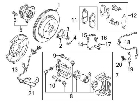 2021 Infiniti QX50 Anti-Lock Brakes Diagram 4