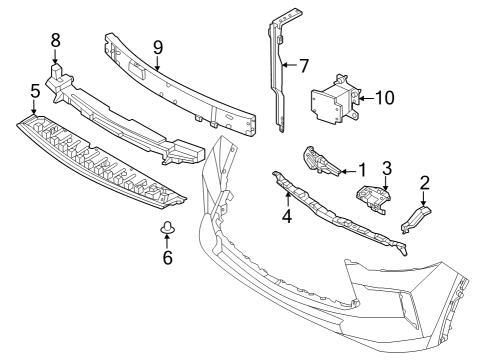 2023 Infiniti QX60 Bumper & Components - Front Diagram 2