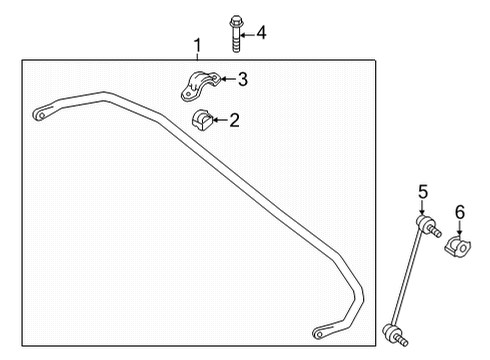 2024 Infiniti QX55 Stabilizer Bar & Components - Front Diagram