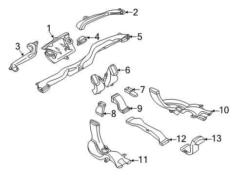 2020 Infiniti QX50 Ducts Diagram