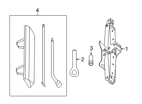 2020 Infiniti QX60 Jack & Components Diagram