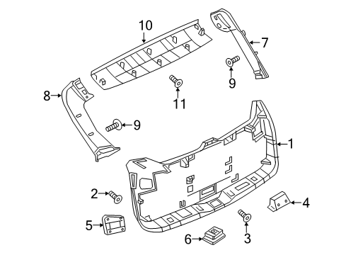 2022 Infiniti QX60 Handle-Pull, Back Door Diagram for 90940-9PR0A