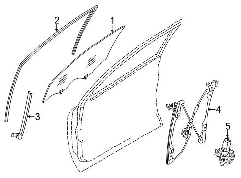 2014 Infiniti QX80 SASH-FR DOOR LH Diagram for 80217-1LA8D