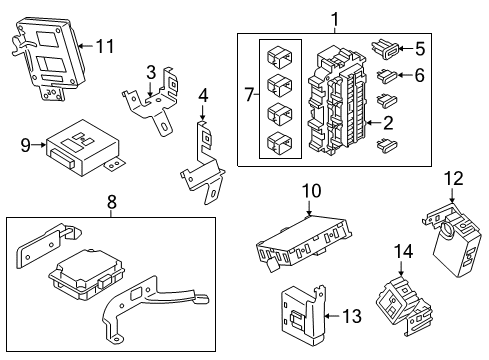 2021 Infiniti QX80 Power Seats Diagram 1