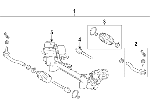 2020 Infiniti Q60 Steering Column & Wheel, Steering Gear & Linkage Diagram 8