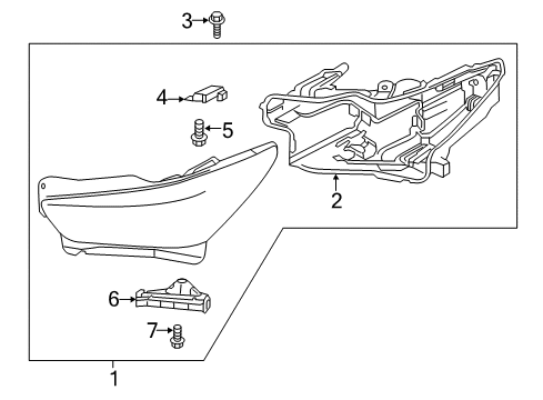 2022 Infiniti QX80 Headlamp Components Diagram