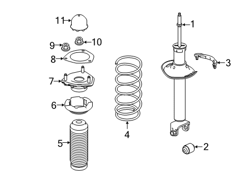 2022 Infiniti Q50 Shocks & Components - Rear Diagram