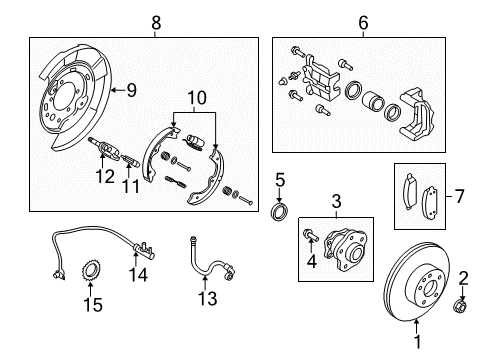 2022 Infiniti Q50 Rear Brakes Diagram 2