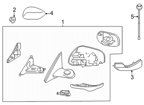 2024 Infiniti QX55 Outside Mirrors Diagram