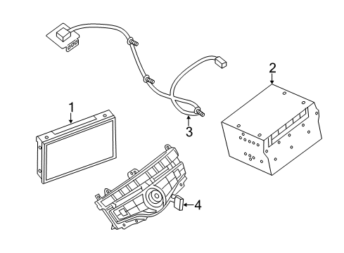 2020 Infiniti QX60 Navigation System Components Diagram