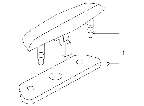 Lamp Assembly-Stop Diagram for 26590-EV00B