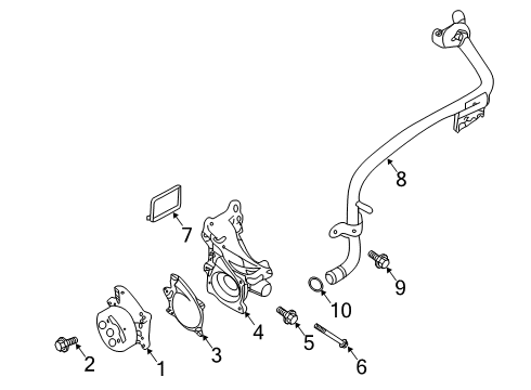 2020 Infiniti QX50 Water Pump Diagram