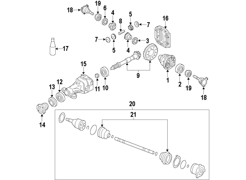 2014 Infiniti QX80 Repair Kit Dust Boot Outer Diagram for C9BDA-1LB0A