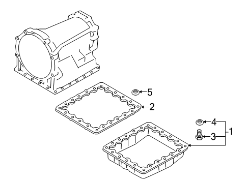 2022 Infiniti Q60 Automatic Transmission Diagram for 31020-X067A