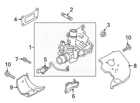 2022 Infiniti Q50 Turbocharger & Components Diagram