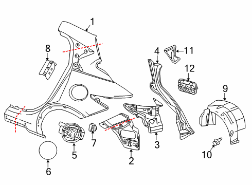 2017 Infiniti QX30 RETAINER-Tapping, STRIKER Diagram for G6590-5DAMA