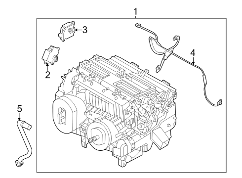 2023 Infiniti QX60 HVAC Case Diagram